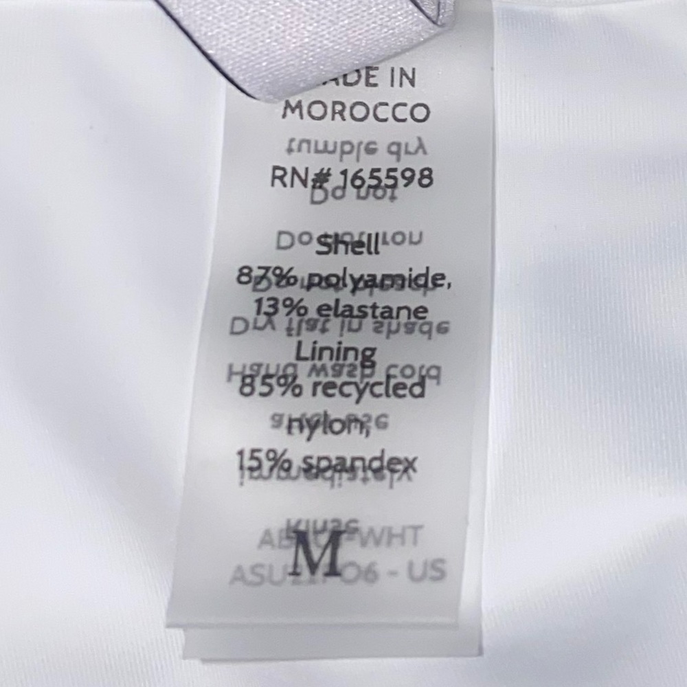 NWT Andie x Demi Moore Swim The Cannes Bottom Women’s Size Med Strappy White - Picture 8 of 10